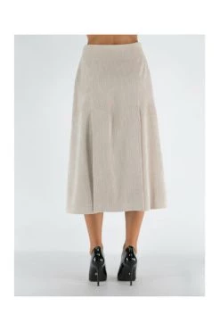 Uitgang 👏 Jijil Casual Jurken Midi 👗 Dresses Beige ⌛