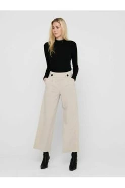 Kopen ⌛ JACQUELINE De YONG Wijde Broeken Wide Trousers Beige 🔔 -Goedkope JACQUELINE winkel 01b5b8b21f815bdb3f7a9792365f4ba0