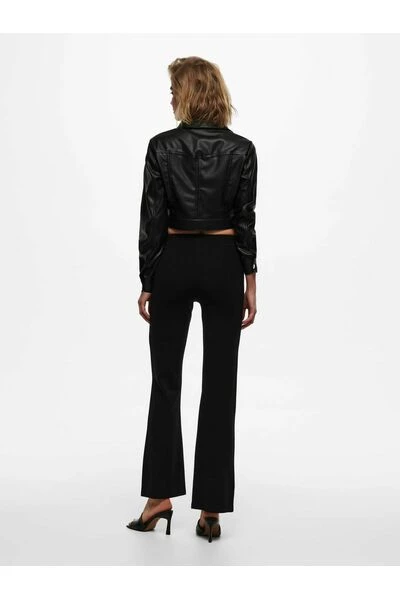 Goedkoop π JACQUELINE De YONG Pantalons Straight Trousers Black π 4 Goedkoop π JACQUELINE De YONG Pantalons Straight Trousers Black π - Afbeelding 2