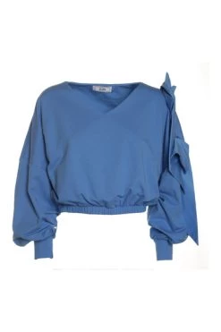 Goedkoopste 🌟 Jijil Blouses SWEATSHIRT Blue 😀