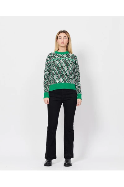Nieuw β¨ Jijil Sweaters Round-neck Knitwear Green π 6 Nieuw β¨ Jijil Sweaters Round-neck Knitwear Green π - Afbeelding 4