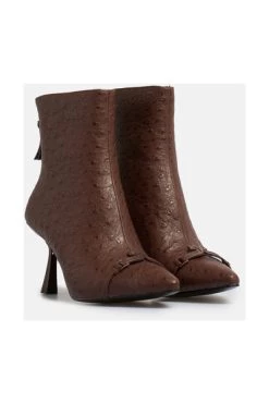 Flash-uitverkoop 🔥 Jijil Enkellaarsjes Heeled 🥾 Boots Brown ❤️