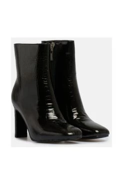Goedkoopste 🛒 Jijil Enkellaarsjes Heeled 🥾 Boots Black 🌟