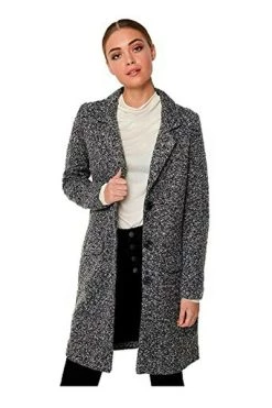 Beste deal 👏 JACQUELINE De YONG Trenchcoats & Mantels 🧥 Coat Gray 🥰