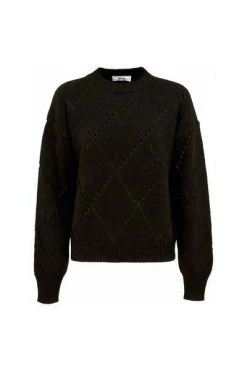 Aanbiedingen 🛒 Jijil Sweaters Round-neck Knitwear Brown 🧨