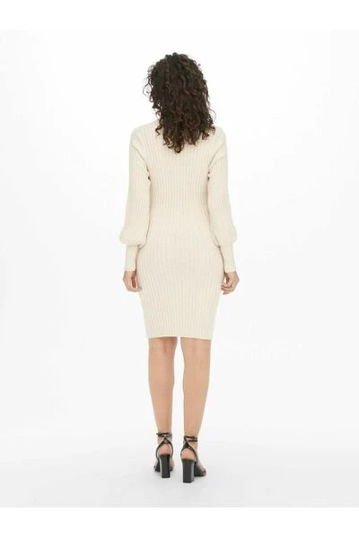 Goedkoopste π JACQUELINE De YONG Casual Jurken Knitted π Dress Beige π 4 Goedkoopste π JACQUELINE De YONG Casual Jurken Knitted π Dress Beige π - Afbeelding 2