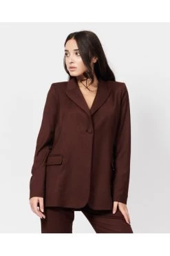 Coupon 😀 Jijil Business Blazers Formal Blazer Brown 😉 -Goedkope JACQUELINE winkel 405e06fcd9dd9dbb5dacb1f386def528