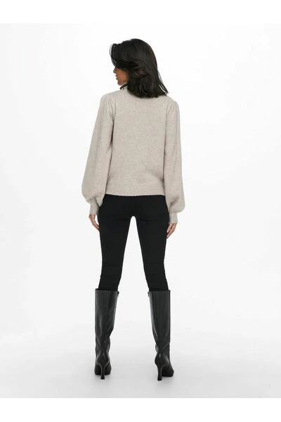 Gloednieuw π JACQUELINE De YONG Sweaters Round-neck Knitwear Gray π 3 Gloednieuw π JACQUELINE De YONG Sweaters Round-neck Knitwear Gray π