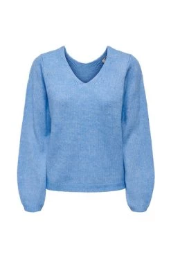 Beste Verkoop 🧨 JACQUELINE De YONG Sweaters V-neck Knitwear Blue 🎁