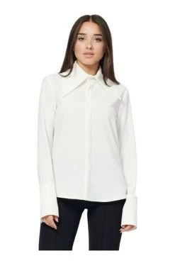 Beste deal 🛒 Jijil Longsleeve 👕 Shirts Blouses & 👕 Shirts White 🧨 -Goedkope JACQUELINE winkel 55ab0b8f9f36d748dcbf3690f18f5824
