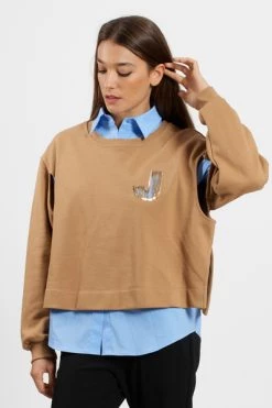 Coupon ✨ Jijil Hoodies & Sweatvesten Sweatshirts Brown 🌟