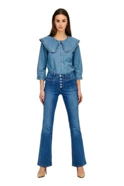 Begroting 🎁 JACQUELINE De YONG Flared 👖 Jeans 👖 Jeans Blue 👏
