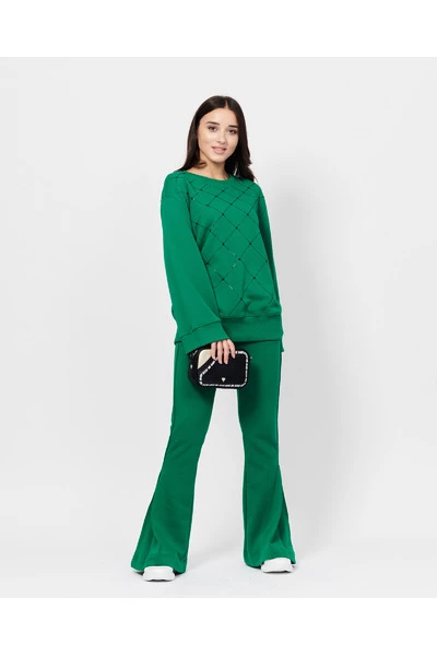 Hete verkoop π Jijil Hoodies & Sweatvesten Sweatshirts Green π 5 Hete verkoop π Jijil Hoodies & Sweatvesten Sweatshirts Green π - Afbeelding 3