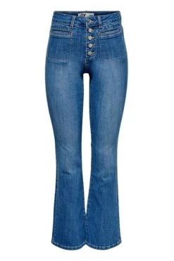 Uitgang 🎉 JACQUELINE De YONG Flared 👖 Jeans High Chipped 👖 Jeans Blue 😍 -Goedkope JACQUELINE winkel 73f507886464bafb0fe53185df66a2e2