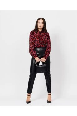 Goedkoop ⭐ Jijil Leren Broeken Trousers Black 🔥 -Goedkope JACQUELINE winkel 82af279adca615ab3202519747d7a51a