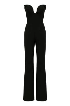 Coupon ⌛ Jijil Jumpsuits & Tuinbroeken Flare Jumpsuit Black ❤️ -Goedkope JACQUELINE winkel 870324d354ff8b10607983dd0533498f