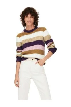 Gloednieuw 🤩 JACQUELINE De YONG Sweaters Round-neck Knitwear White 🔔 -Goedkope JACQUELINE winkel 96ae8c1b7f8f2927964027fb887d1e7e