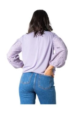 Beste recensies van 👏 JACQUELINE De YONG Blouses Blouse Purple ⌛