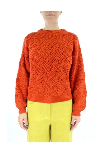 Aanbiedingen π Jijil Sweaters Round-neck Knitwear Orange π 6 Aanbiedingen π Jijil Sweaters Round-neck Knitwear Orange π - Afbeelding 4