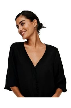 Beste Pirce 😉 JACQUELINE De YONG Blouses 👩 Women's Pico Shode 15236074 Black ❤️