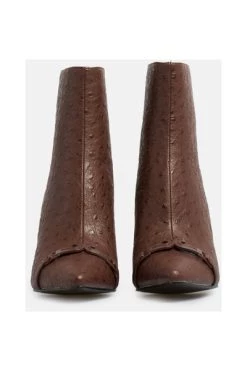 Flash-uitverkoop 🔥 Jijil Enkellaarsjes Heeled 🥾 Boots Brown ❤️ -Goedkope JACQUELINE winkel b6881aa1e2c44dea673676074fedbc2c