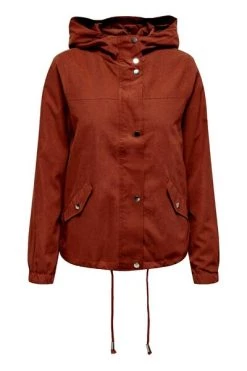 Korting 🎉 JACQUELINE De YONG Zomerjassen 👩 Women's Hooded Jacket 15231644 Red 😀 -Goedkope JACQUELINE winkel c658f652e7eee0816edb51569ccdff6e