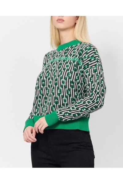 Nieuw β¨ Jijil Sweaters Round-neck Knitwear Green π 4 Nieuw β¨ Jijil Sweaters Round-neck Knitwear Green π - Afbeelding 2