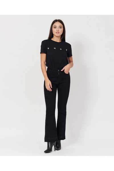 Promo π Jijil Flared π Jeans Trousers Black π 5 Promo π Jijil Flared π Jeans Trousers Black π - Afbeelding 3