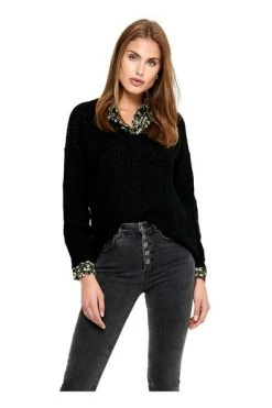 Goedkoopste 🔥 JACQUELINE De YONG Sweaters Round-neck Knitwear Black 👍 -Goedkope JACQUELINE winkel d9151cf5fdc0934bcbca7b9ddb52793f