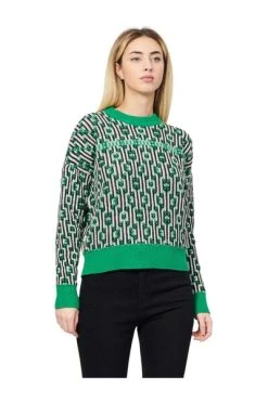 Nieuw ✨ Jijil Sweaters Round-neck Knitwear Green 🛒