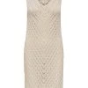 Coupon ⌛ JACQUELINE De YONG Casual Jurken Midi 👗 Dresses Beige 🔔