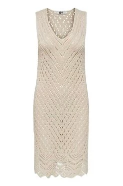 Coupon ⌛ JACQUELINE De YONG Casual Jurken Midi 👗 Dresses Beige 🔔