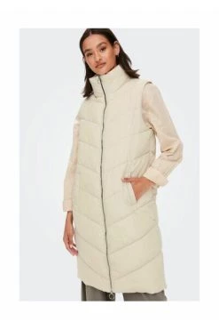 Goedkoopste 🌟 JACQUELINE De YONG Bodywarmers Vests Beige 🤩 -Goedkope JACQUELINE winkel ef6a517319c2e1d906bad417500165dc