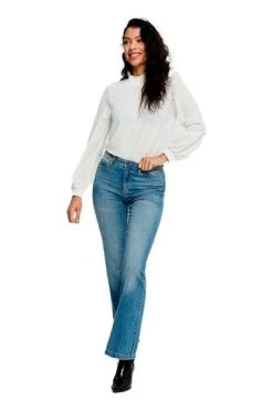Groothandel 😀 JACQUELINE De YONG Flared 👖 Jeans Caampanados Cowgirls 15167994 Blue 🤩
