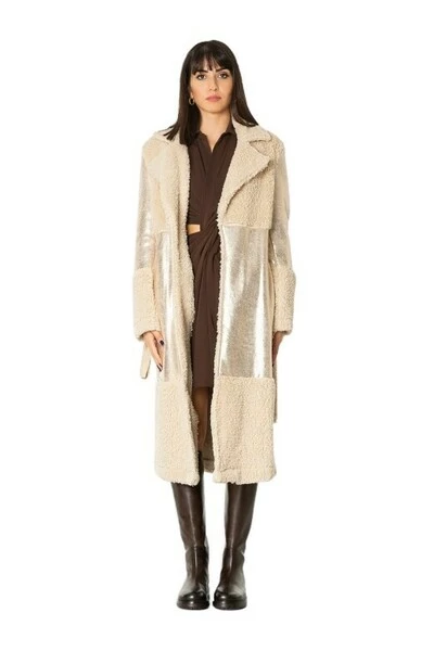 Uitgang π Jijil Trenchcoats & Mantels Single-Breasted π§₯ Coats Beige β€οΈ 3 Uitgang π Jijil Trenchcoats & Mantels Single-Breasted π§₯ Coats Beige β€οΈ - Afbeelding 2